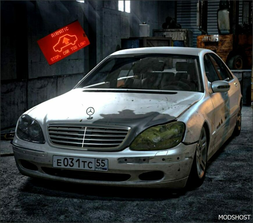 BeamNG Mercedes-Benz Car Mod: W220 0.34 (Featured)