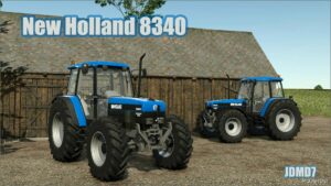 FS25 New Holland Tractor Mod: 8340 (Featured)