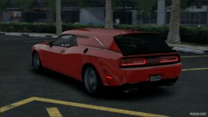 GTA 5 Dodge Vehicle Mod: 2018 Dodge Challenger SRT Hearse ADD on | Plates | Extras | Livery | Template (Image #3)