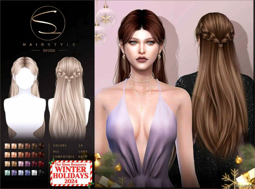 Sims 4 Female Mod: Weaving Long Hair (Featured)