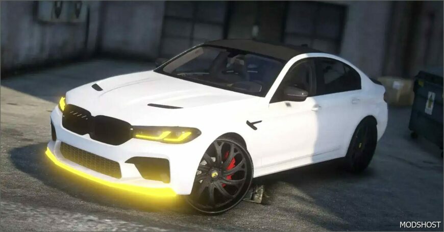 GTA 5 BMW Vehicle Mod: 2022 BMW M5 CS Donk (Featured)