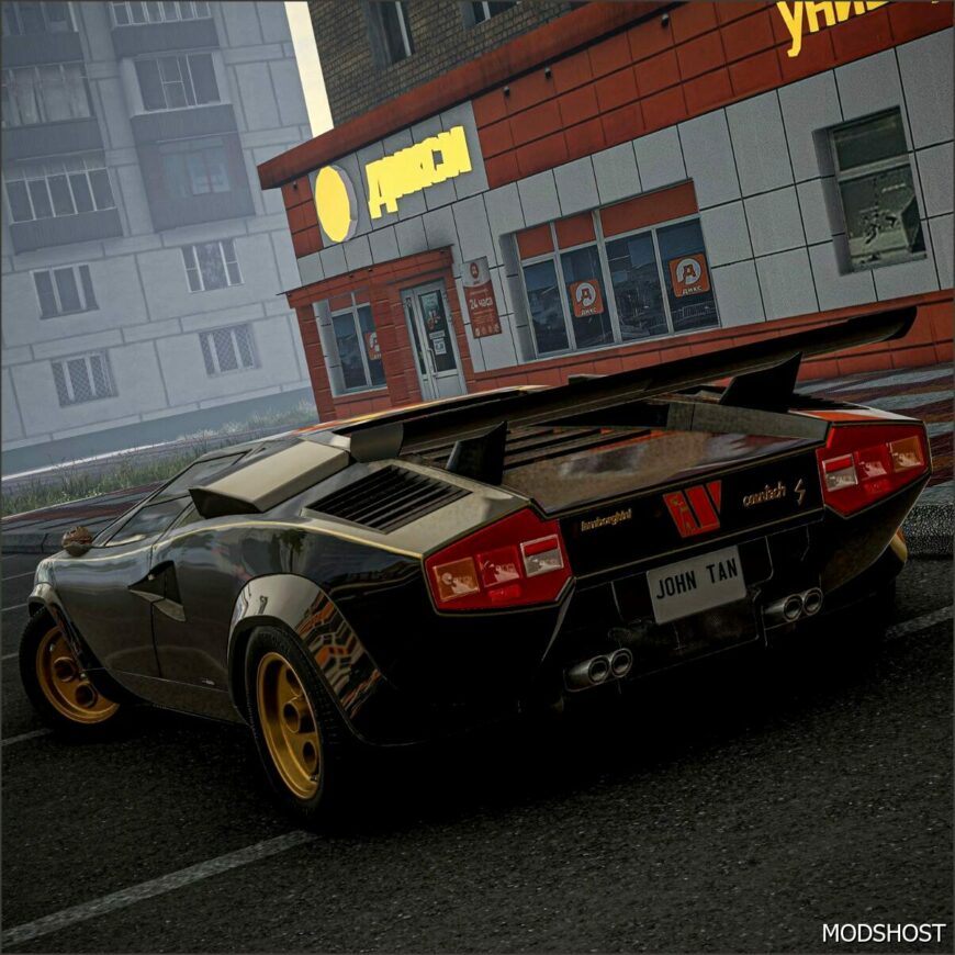 BeamNG Lamborghini Car Mod: Countach 0.34 (Featured)