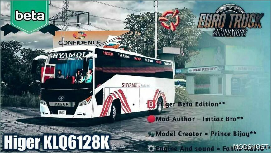 ETS2 Bus Mod: Higer Klq6128k (Featured)