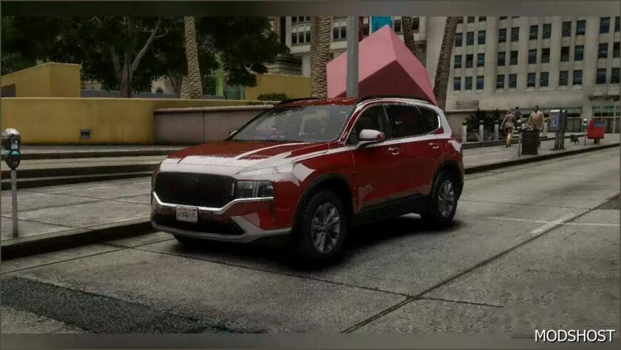 GTA 5 Hyundai Vehicle Mod: 2023 Hyundai Santafe Unmarked (Featured)