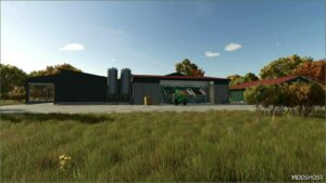 FS25 Decoration Mod: COW Barn BIG with Lizard Mixfeeder V1.0.0.1 (Image #4)