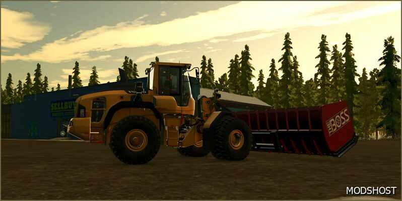 FS25 Mod: Boss Loader BOX Plow (Featured)