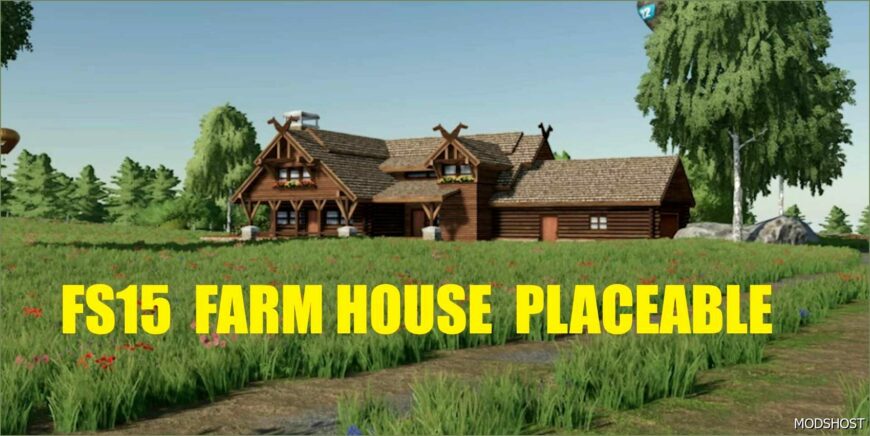 FS25 Building Mod: Farm House Placeable (Featured)