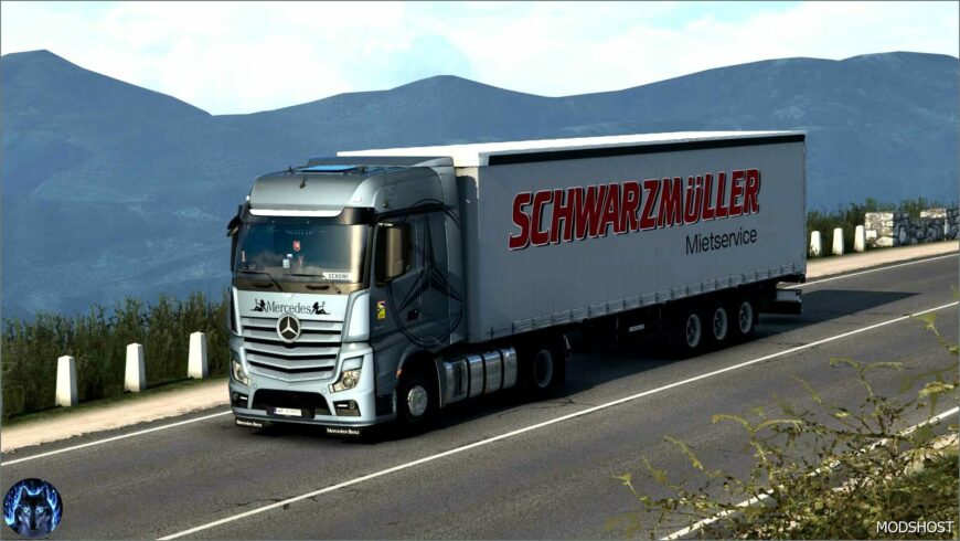 ETS2 Truck Mod: Mercedes Actros MP4 Reworked V3.6 (Featured)