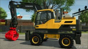 FS25 Volvo Excavator Mod: EW210D V1.2 (Featured)