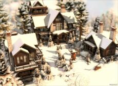 Sims 4 House Mod: Winter Resort (NO CC) (Image #8)