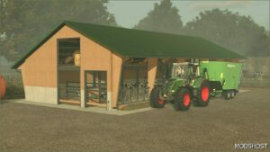 FS25 Mod: Open Front Cowshed (Featured)