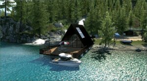 ATS Map Mod: Washington Lake Cabin V1.1.5 (Featured)