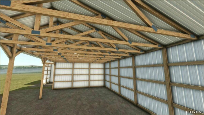 FS25 Mod: Three Side Shed (Featured)