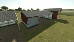 FS25 Building Mod: Three Side Shed Door (Featured)