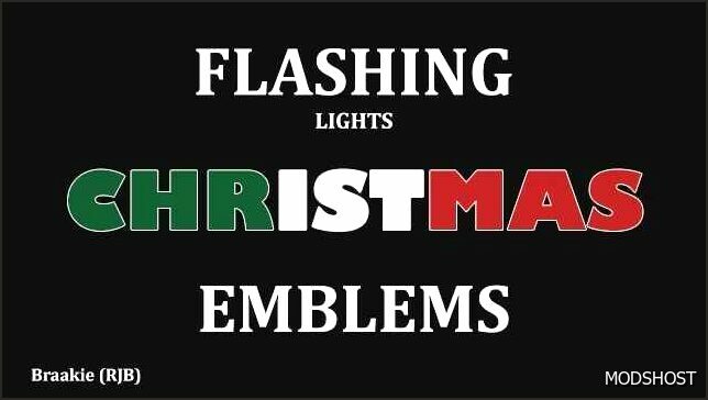 ETS2 Part Mod: Christmas Addon for Interior Light & Emblems V24.12 (Featured)