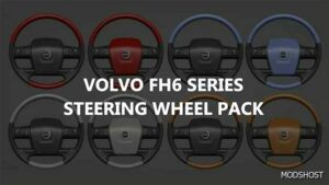 ETS2 Volvo Part Mod: FH6 Series Steering Wheel Pack (Featured)