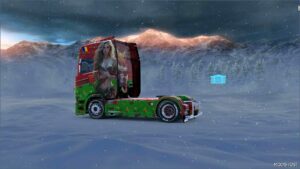 ETS2 Scania Skin Mod: Xmas 2024 Edition for Scania S Nextgen Highline (Featured)