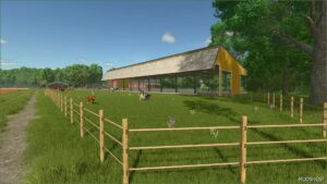 FS25 Building Mod: Special COW Stable Multi Colored (Featured)