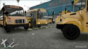 GTA 5 Vehicle Mod: 2001 Thomas MPV School Bus ER Addon ELS V Beta (Image #5)