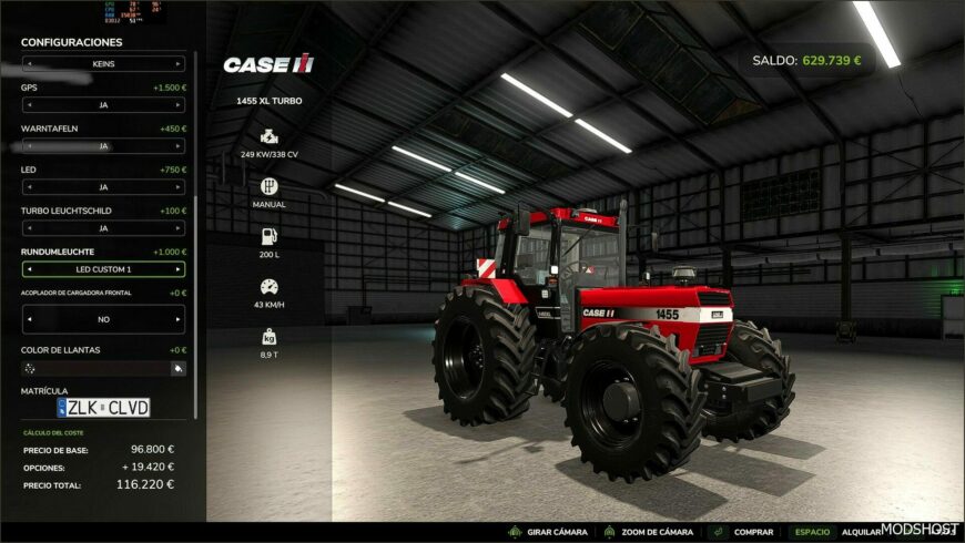 FS25 Case IH Tractor Mod: 1455 XL (Featured)