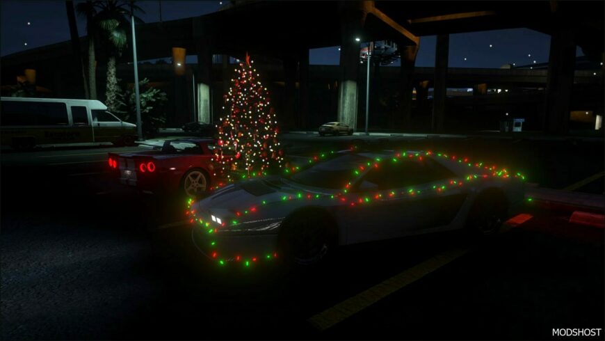 GTA 5 Vehicle Mod: Grotti Cheetah Classic Christmas Edition ADD on / Fivem | Lods (Featured)