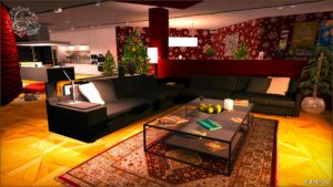 GTA 5 Mod: Franklin’s Villa Remake – Festive Interiors – Christmas Edition V (Image #3)