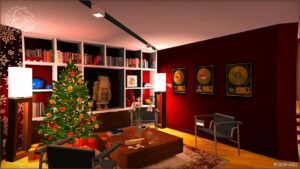 GTA 5 Mod: Franklin’s Villa Remake – Festive Interiors – Christmas Edition V (Image #4)