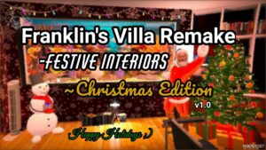 GTA 5 Mod: Franklin’s Villa Remake – Festive Interiors – Christmas Edition V (Image #5)