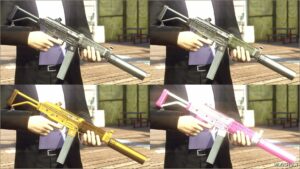 GTA 5 Weapon Mod: Hawk & Little Sicario SMG ADD on | Animated | Tints | Lore Friendly (Image #3)