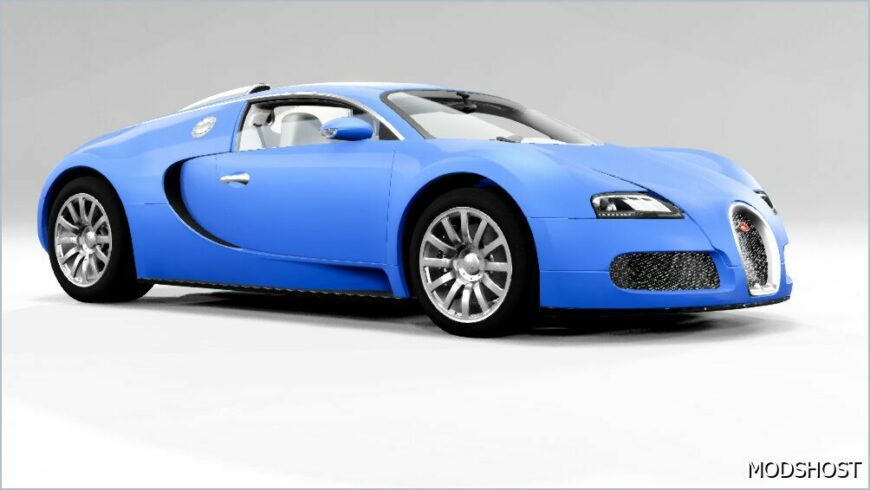 BeamNG Bugatti Car Mod: Veyron (FREE) 0.34 (Featured)