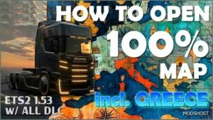 ETS2 Save Mod: 100% Opened Map 1.53 Profile Will ALL DLC INC. Greece (Featured)