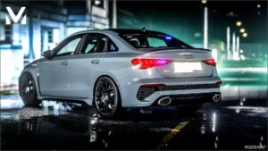 GTA 5 Audi Vehicle Mod: 2023 Audi RS3 Performance Sedan (Image #2)