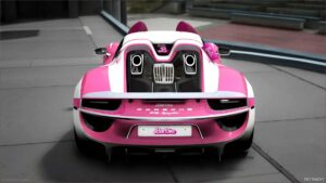 GTA 5 Porsche Vehicle Mod: 918 Spyder Barbie (Image #3)