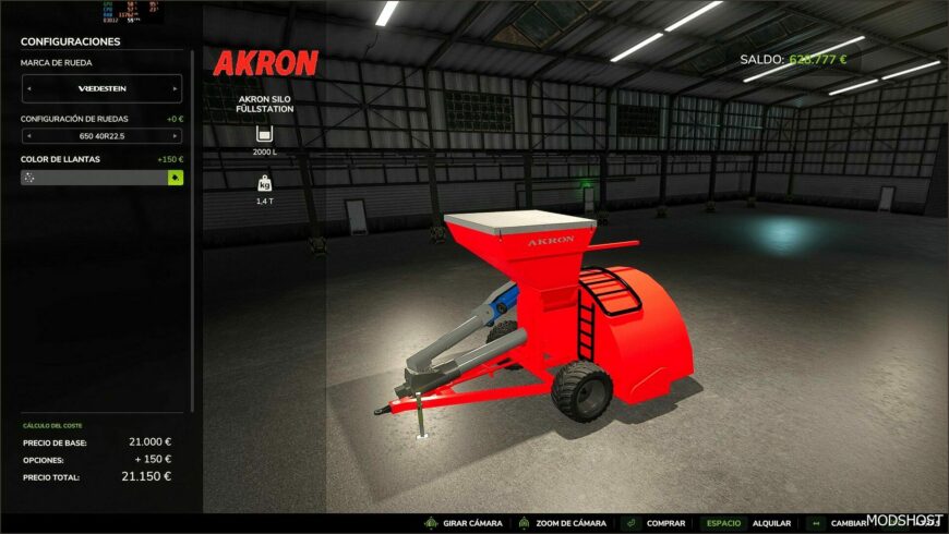 FS25 Attachment Mod: Akron Extractor Bagger Pack (Featured)