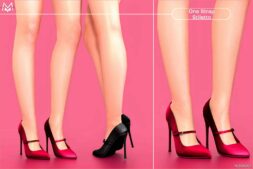 Sims 4 Female Shoe Mod: ONE Strap Stiletto (Featured)