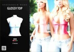 GTA 5 Player Mod: Glossy TOP for MP Female (Featured)