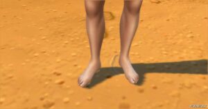 Sims 4 Elder Mod: HD Feet V11. Compatible with EA Toenail Polish. ALL Ages. Base Game. (Image #3)