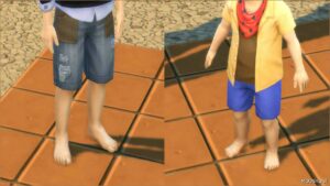 Sims 4 Elder Mod: HD Feet V11. Compatible with EA Toenail Polish. ALL Ages. Base Game. (Image #7)