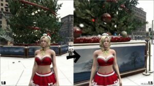 GTA 5 Player Mod: Christmas Sherry Birkin ADD on PED V1.5 (Featured)