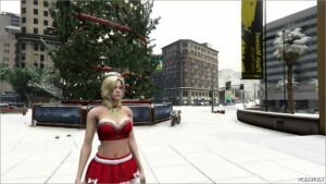 GTA 5 Player Mod: Christmas Sherry Birkin ADD on PED V1.5 (Image #2)