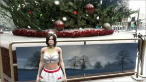 GTA 5 Player Mod: Christmas Sherry Birkin ADD on PED V1.5 (Image #5)