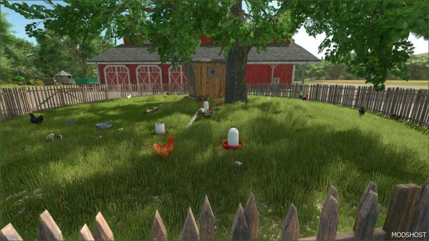 FS25 Building Mod: Chickens with Fences (Featured)