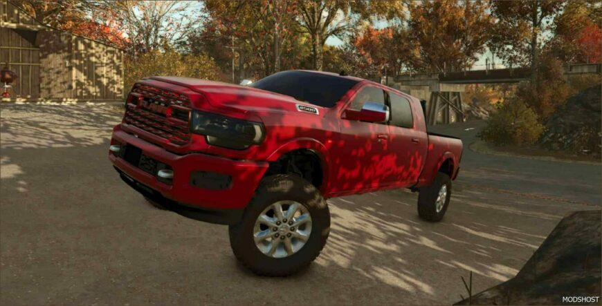 FS25 Dodge Car Mod: 2024 Dodge RAM 2500 Mega CAB V1.2.0.3 (Featured)