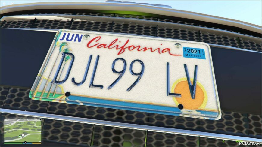 GTA 5 Mod: Real California & North Dakota License Plate Pack (high RES & NEW Textures) V2.1 (Featured)