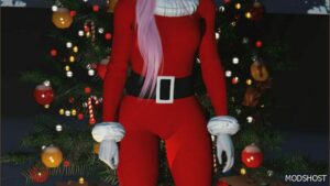 GTA 5 Player Mod: A Festive Christmas Jumpsuit Inspired by Mariah Carey (Image #2)