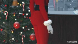 GTA 5 Player Mod: A Festive Christmas Jumpsuit Inspired by Mariah Carey (Image #3)