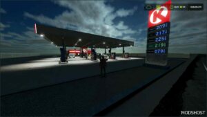 FS25 Building Mod: Circle K GAS Station (Featured)