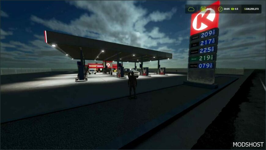 FS25 Building Mod: Circle K GAS Station (Featured)