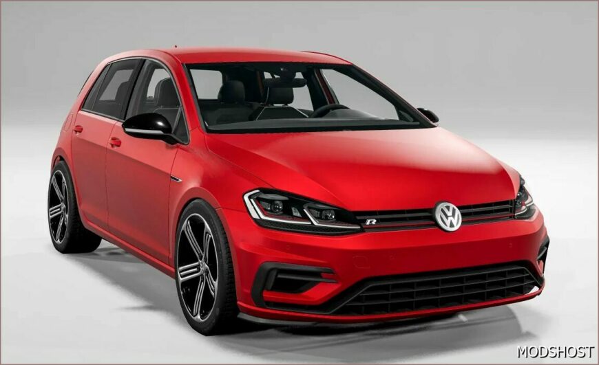 BeamNG Volkswagen Car Mod: Golf MK7.5 Revamped 0.34 (Featured)