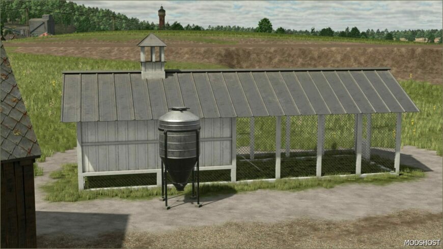 FS25 Building Mod: XXL Chicken Coop (Featured)